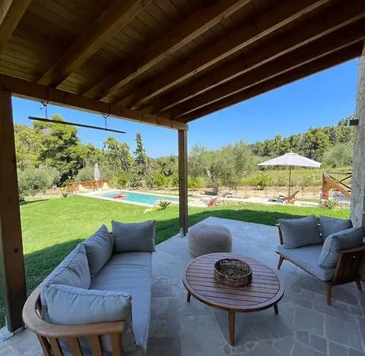 Paralia Homes Cheerful 2 Bedroom With Pool, Unit #1 * Kriopigi